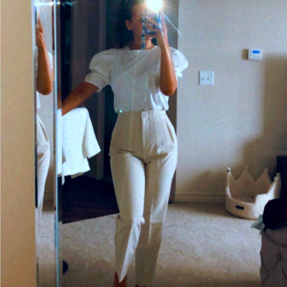 Zara Cream Dress Pants